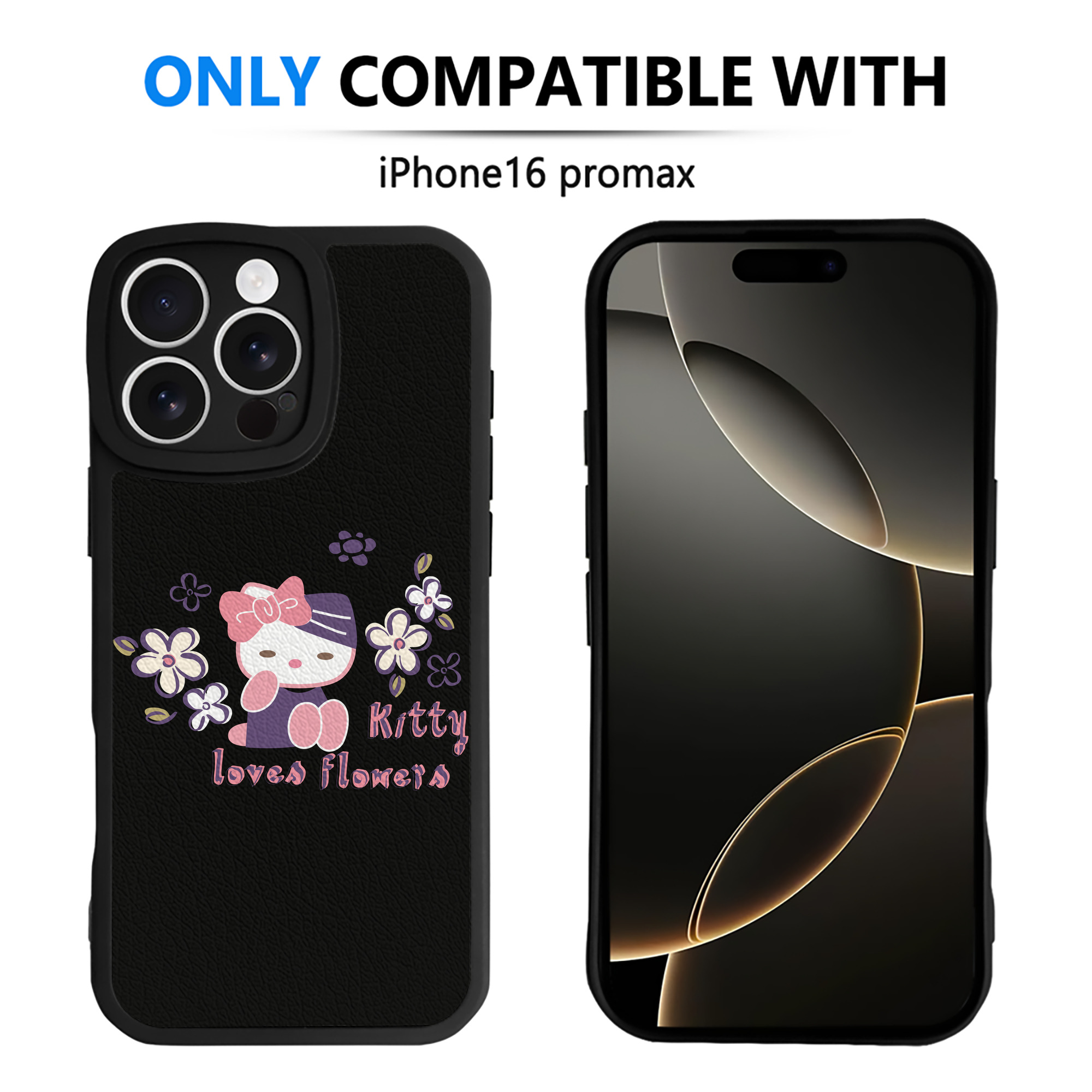 （画像用） Hello Kitty ハローキティ 【iPhone 16シリーズ対応】シリコンスマホケース（レザー調） 材質：シリコン